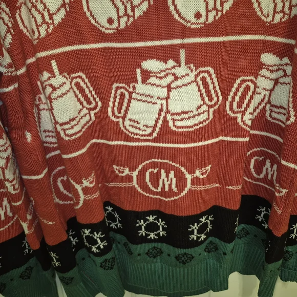 Captain Morgan Men's Ugly Christmas Sweater Size XL - Picture 7 of 9